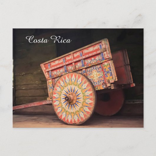 Costa Rica Ox Cart Briefkaart (Voorkant)