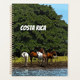 Costa Rica - Paarden bij het water Planner