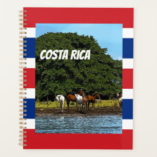 Costa Rica - Paarden bij het water Planner