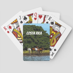 Costa Rica - Paarden bij het water Pokerkaarten