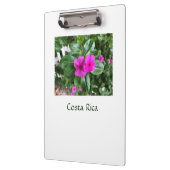Costa Rica Paarse bloemplanner Klembord (Links)