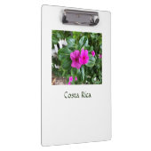 Costa Rica Paarse bloemplanner Klembord (Rechts)