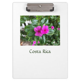 Costa Rica Paarse bloemplanner Klembord