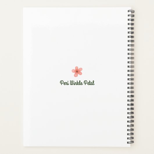 Costa Rica Paarse bloemplanner Planner (Achterkant)