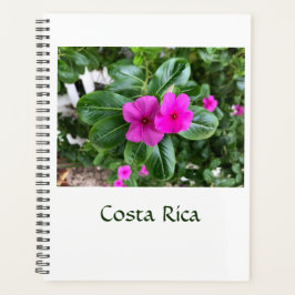 Costa Rica Paarse bloemplanner Planner