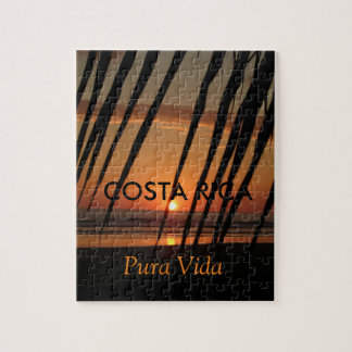Costa Rica Palm Fronds Sunset Puzzle Legpuzzel