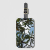 Costa Rica Palm Trees Beach Bagagelabel (Voorkant (verticaal))