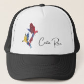 Costa Rica Papegaaien Souvenir Trucker Pet (Voorkant)