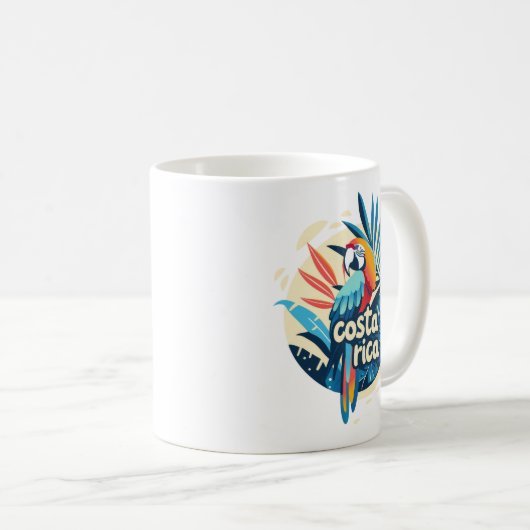 Costa Rica Parrot Coffee Mok (Voorkant rechts)