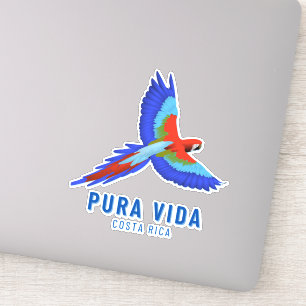 Costa Rica Parrot Colorful Souvenir Sticker