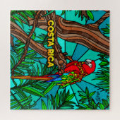 Costa Rica Parrot Jigzaag Puzzle Legpuzzel (Horizontaal)