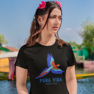 Costa Rica Parrot Pura Vida Souvenir T-shirt