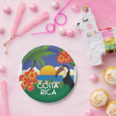 Costa Rica-partij Papieren Bordje (Feest)