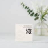 Costa Rica Passport Wedding QR Informatiekaartje (Staand voorkant)