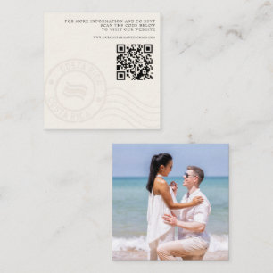 Costa Rica Passport Wedding QR Informatiekaartje
