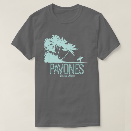 Costa Rica Pavones Surfing Beach Souvenir T-shirt (Design voorkant)