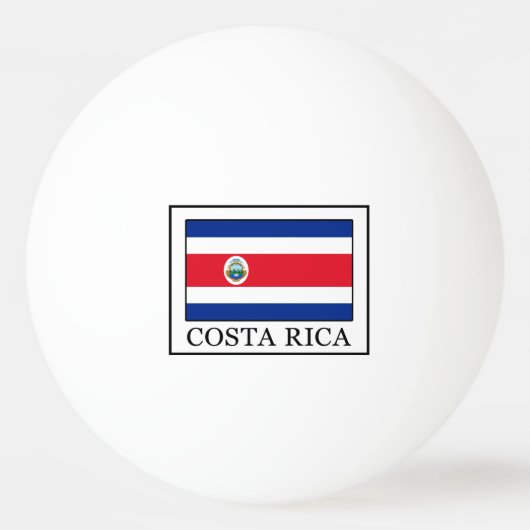 Costa Rica Pingpongbal (Voorkant)