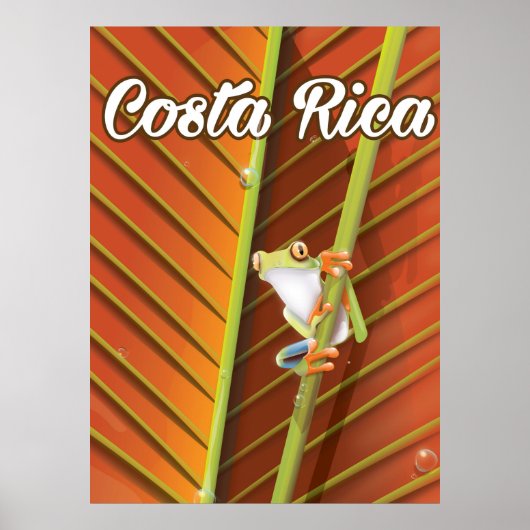 Costa Rica Poison frog Poster (Voorkant)