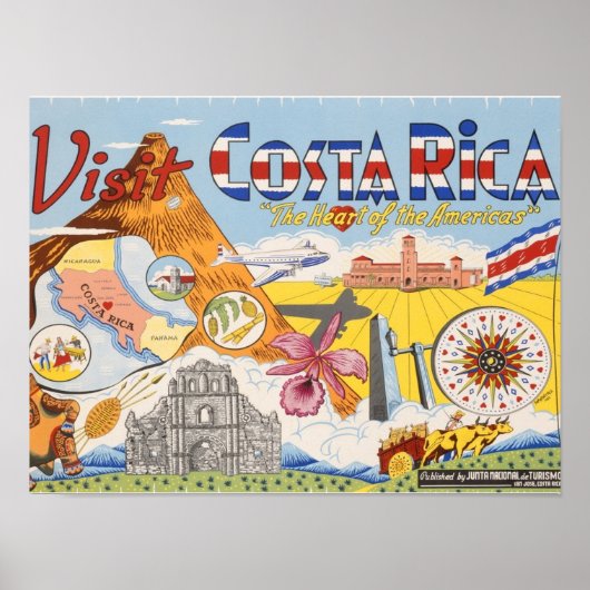 COSTA RICA POSTER (Voorkant)