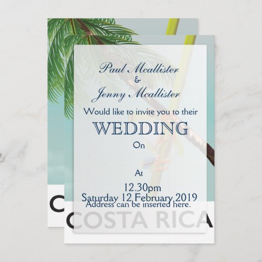 Costa Rica - poster voor kikkervispatie Kaart (Voorkant / Achterkant)