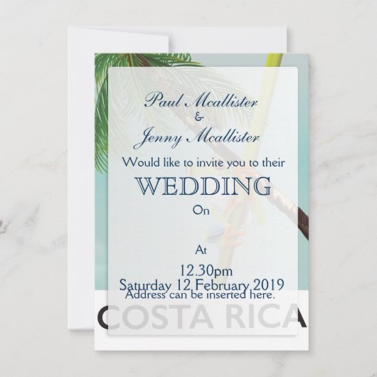 Costa Rica - poster voor kikkervispatie Kaart (Voorkant)