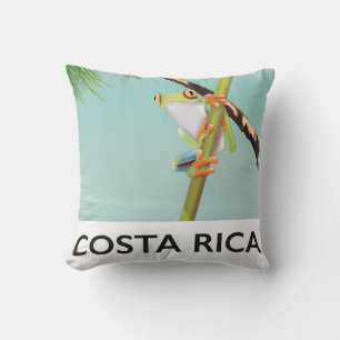 Costa Rica - poster voor kikkervispatie Kussen