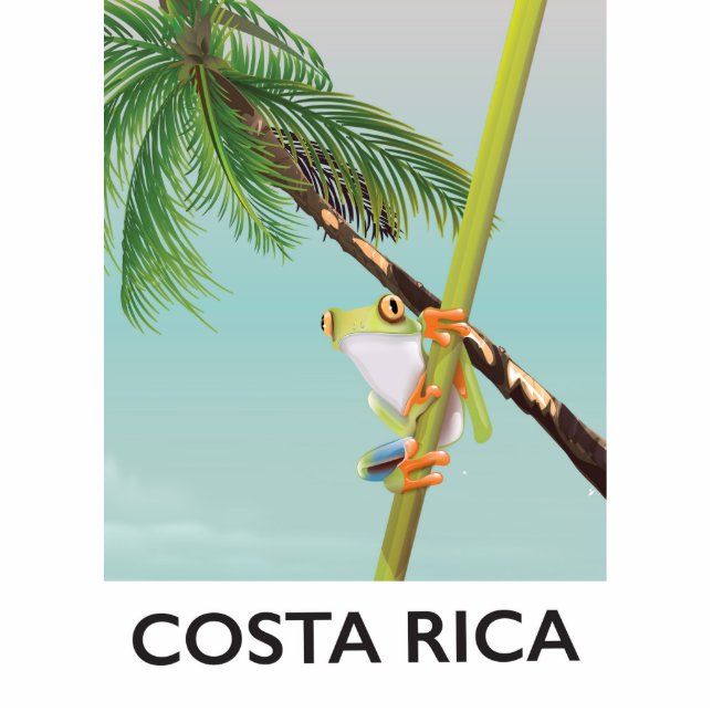 Costa Rica - poster voor kikkervispatie Staand Fotobeeldje (Voorkant)