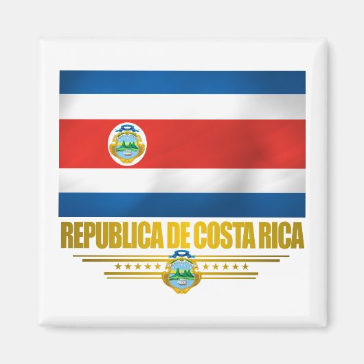 "Costa Rica Pride" Gift Ideeën Magneet (Voorkant)