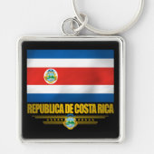 "Costa Rica Pride" Gift Ideeën Sleutelhanger (Voorkant)