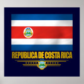 "Costa Rica Pride" Posters en Prints (Voorkant)