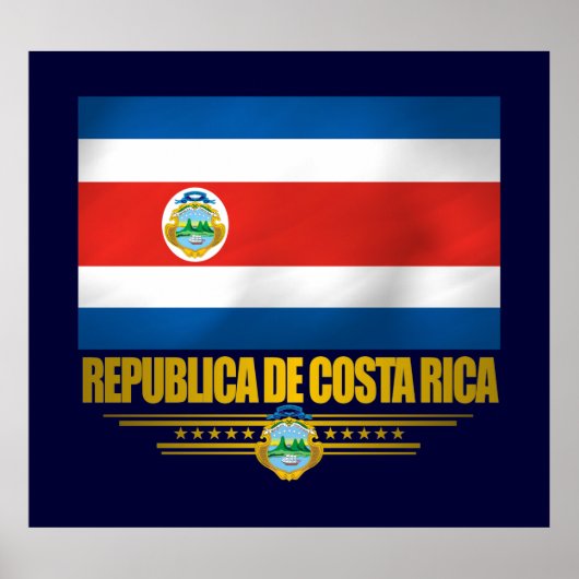 "Costa Rica Pride" Posters en Prints (Voorkant)