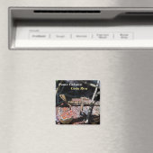 Costa Rica, Punta Cahuita - Vrouw basilisk Lizard Magneet (Insitu (Vaatwasser))