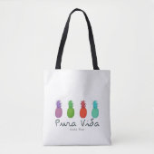 Costa Rica Pura Vida Ananas Strandtas Tote Bag (Voorkant)