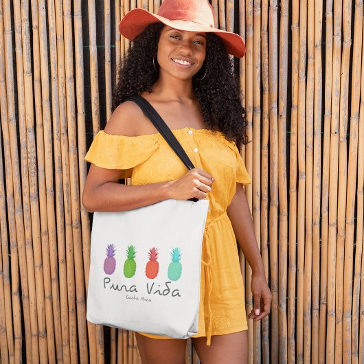 Costa Rica Pura Vida Ananas Strandtas Tote Bag