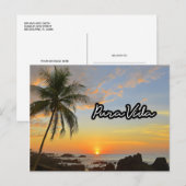 Costa Rica Pura Vida Beach Souvenir Briefkaart (Voorkant / Achterkant)