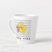 Costa Rica Pura Vida Hibiscus Flower Coffee Latte Mok (Linkerhoek)