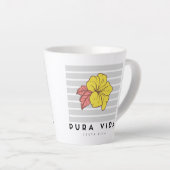 Costa Rica Pura Vida Hibiscus Flower Coffee Latte Mok (Rechterhoek)