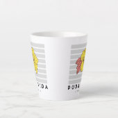 Costa Rica Pura Vida Hibiscus Flower Coffee Latte Mok (Voorkant)