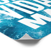 Costa Rica Pura Vida Mae Shaka Sign Surfing Poster (Hoek)