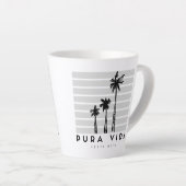 Costa Rica Pura Vida Palm Tree Koffie Latte Mok (Rechterhoek)