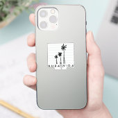 Costa Rica Pura Vida Palm Tree Souvenir Sticker (Telefoon)