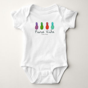 Costa Rica Pura Vida Pananappels Baby Romper