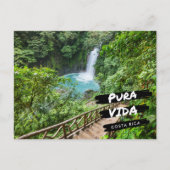 Costa Rica Pura Vida Rio Celeste Briefkaart (Voorkant)