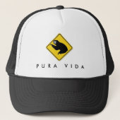 Costa Rica Pura Vida Sloth Crossing Trucker Pet (Voorkant)