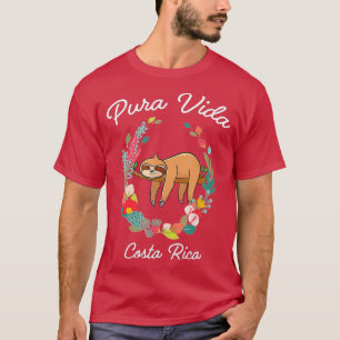Costa Rica Pura Vida Sloth T-shirt