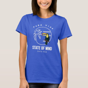 Costa Rica Pura Vida staat Mind Toucan T-shirt