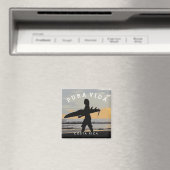 Costa Rica Pura Vida Surfer Souvenir Magnet (Insitu (Vaatwasser))