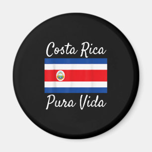 Costa Rica Pura Vida T-Shirt. Mooi Nationaal F Magneet