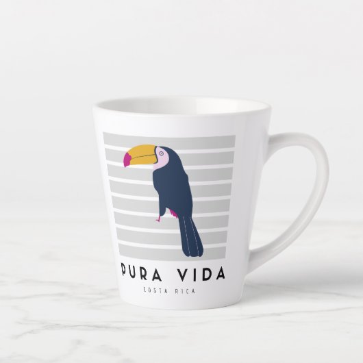 Costa Rica Pura Vida Toucan Coffee Latte Mok (Rechts)