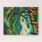 Costa Rica | Pura Vida Travel  Retro Legpuzzel (Horizontaal)